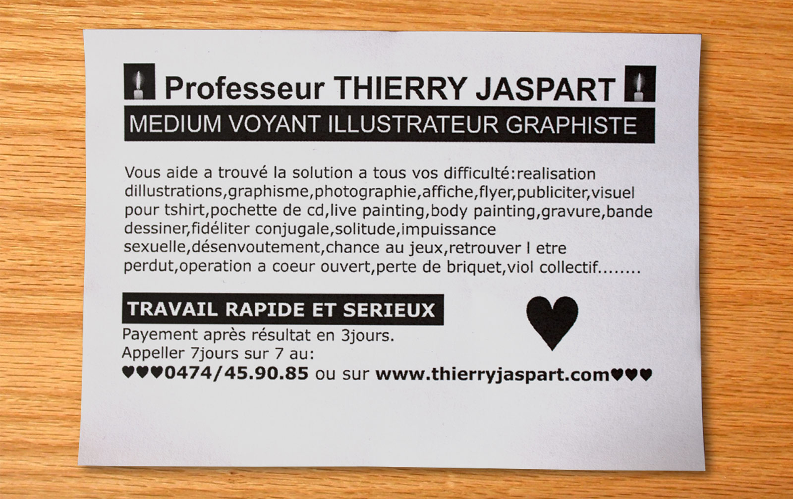 The Poor Man's Business Card