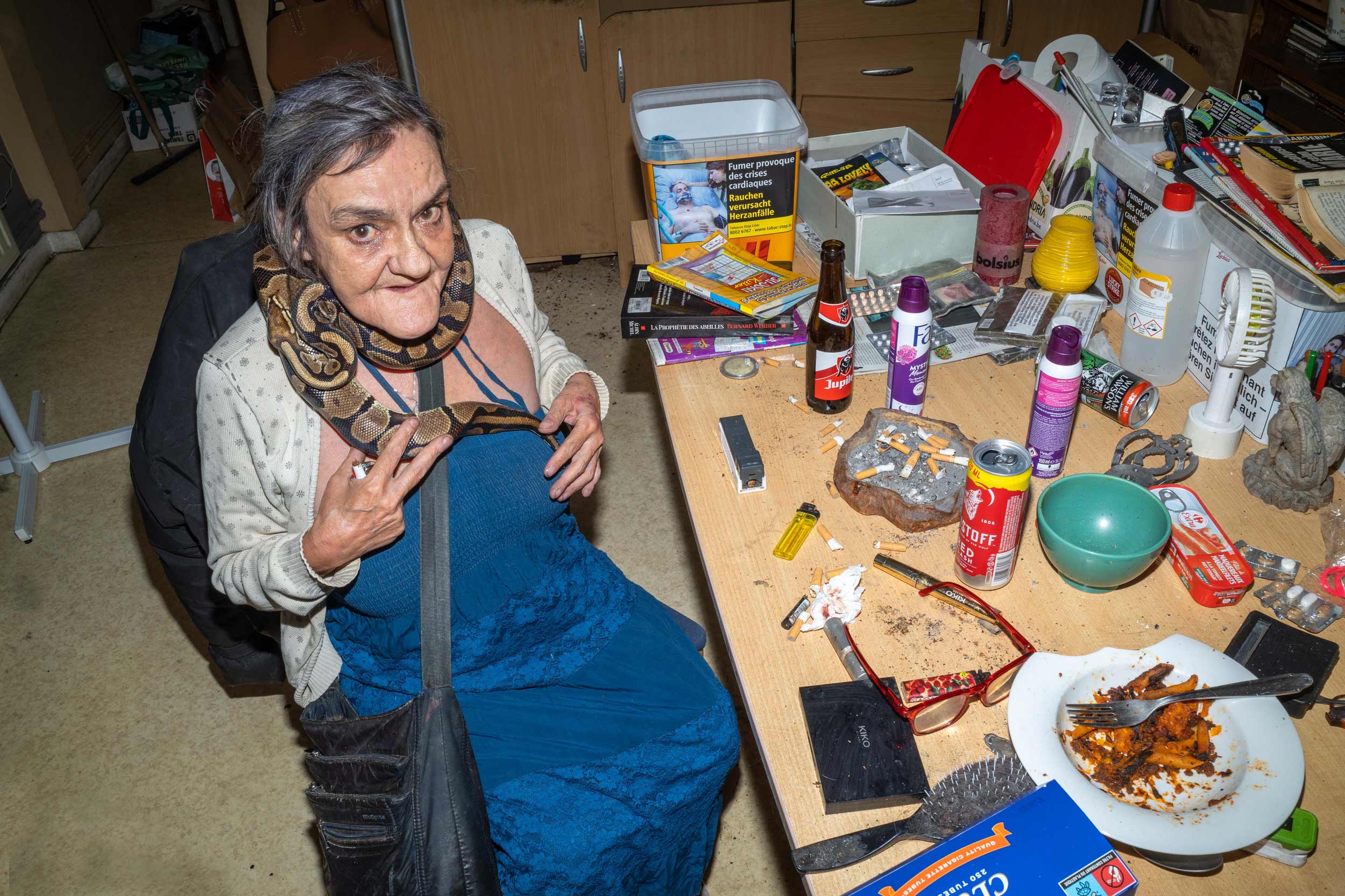 nicolas-dykmans-thierry-jaspart-collaboration-portrait-lady-snake-mess nicolas-dykmans-thierry-jaspart-collaboration-portrait-lady-snake-mess