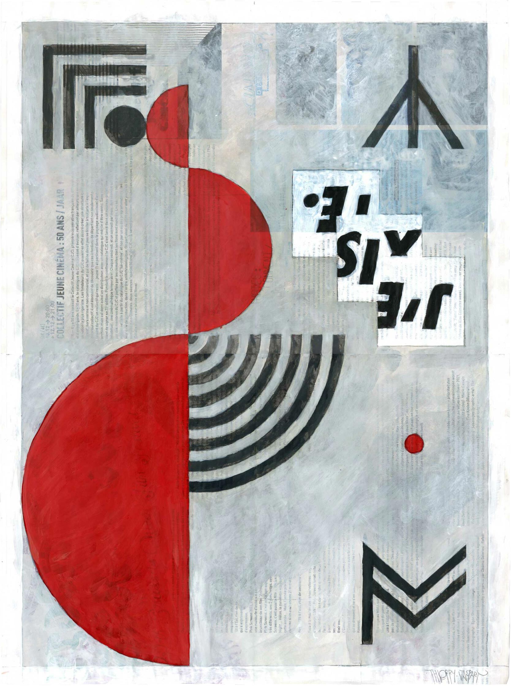 thierry-jaspart-painting-j-existe-red-grey